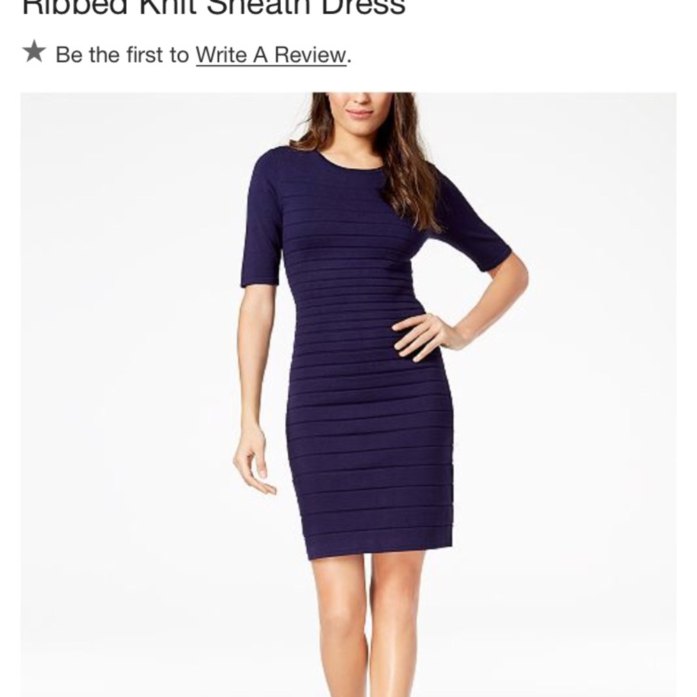 NWT Anne Klein Ribbed Sheath Dress